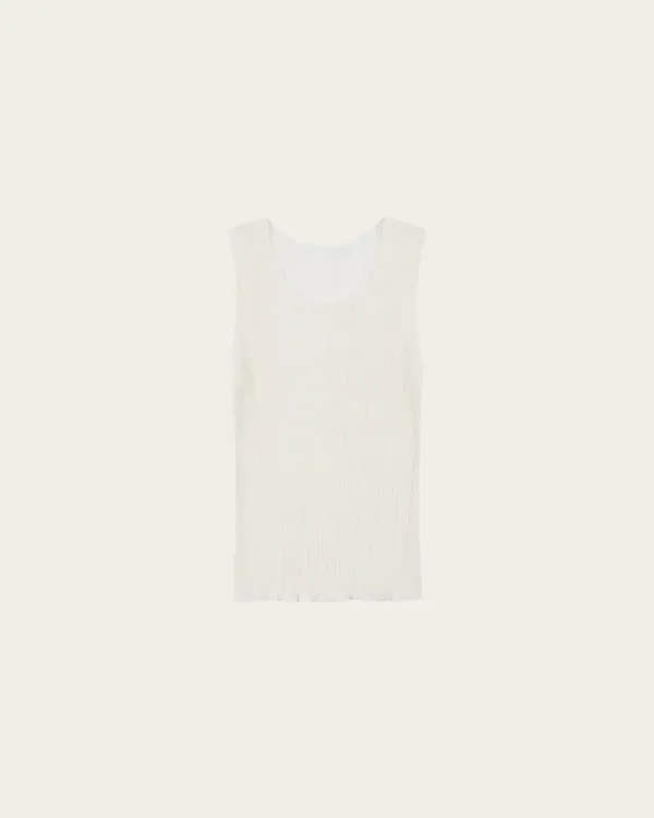 Aube Pleated Sleeveless - Ivory