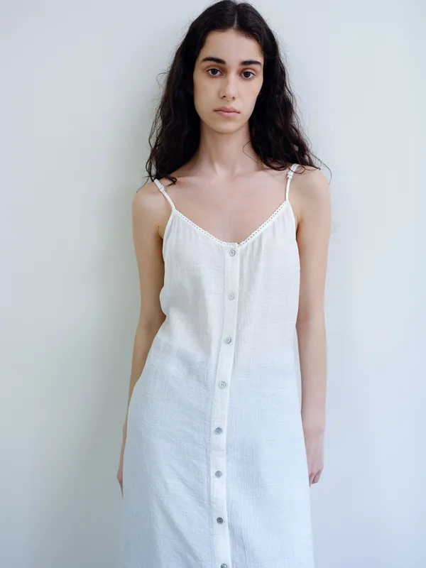 TIR LAYERED LACE DRESS_IVORY