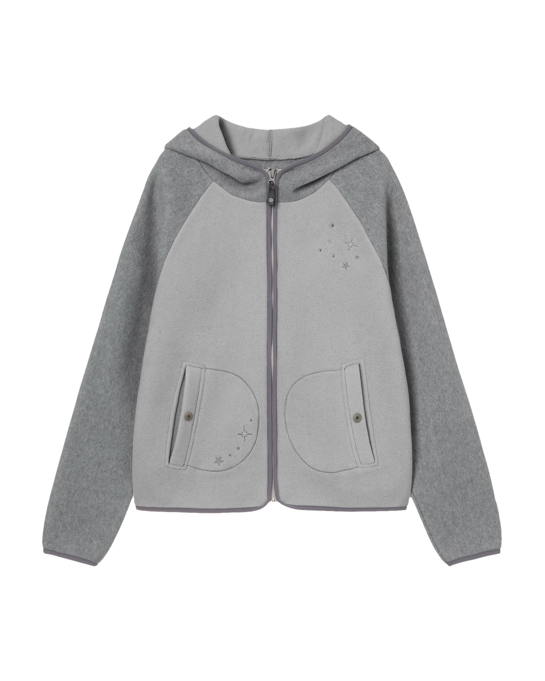 에이이에이이 STELLA FLEECE ZIP UP HOODIE [GREY] 상품 이미지 1