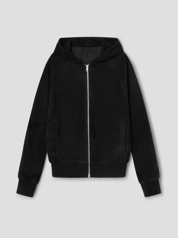 Leather Sweatshirt