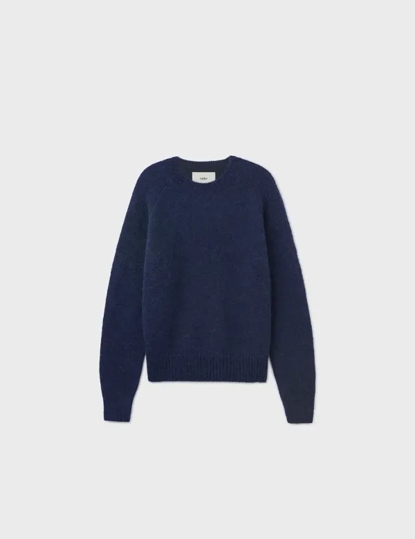 Lucy Crew-neck Sweater (Navy)