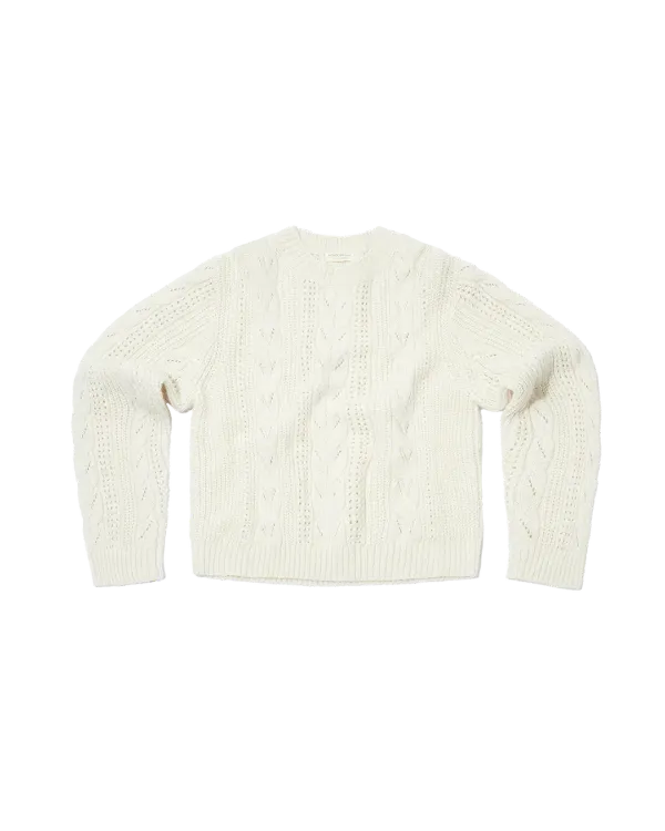 cable pullover (ivory)