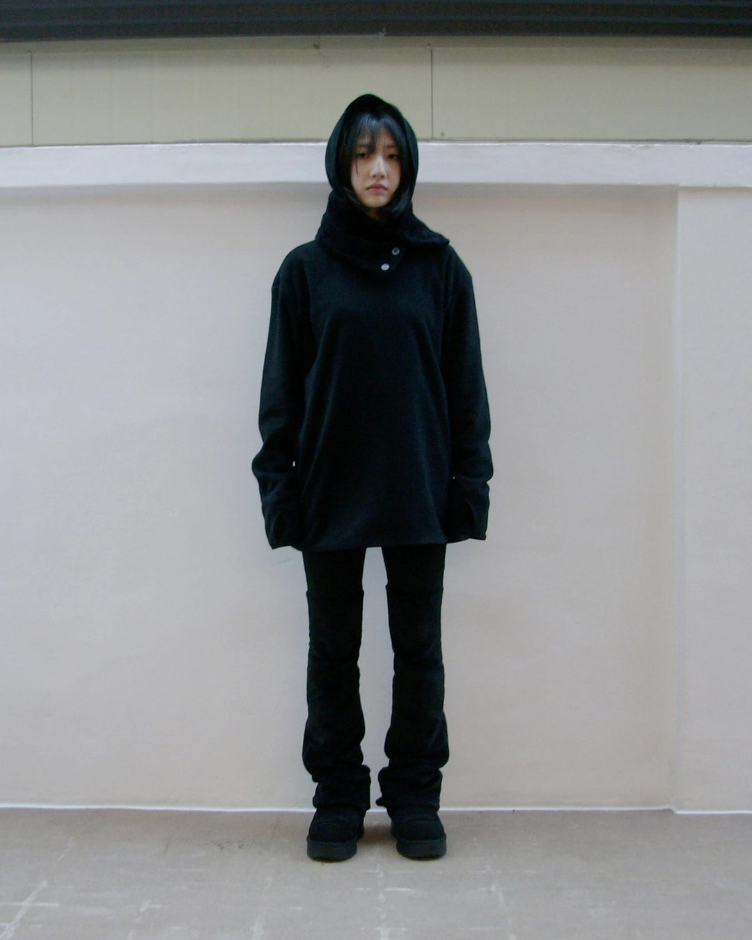 지초이 25-004 FLEECE BOA NECK WARMER (BLACK) 상품 이미지 2