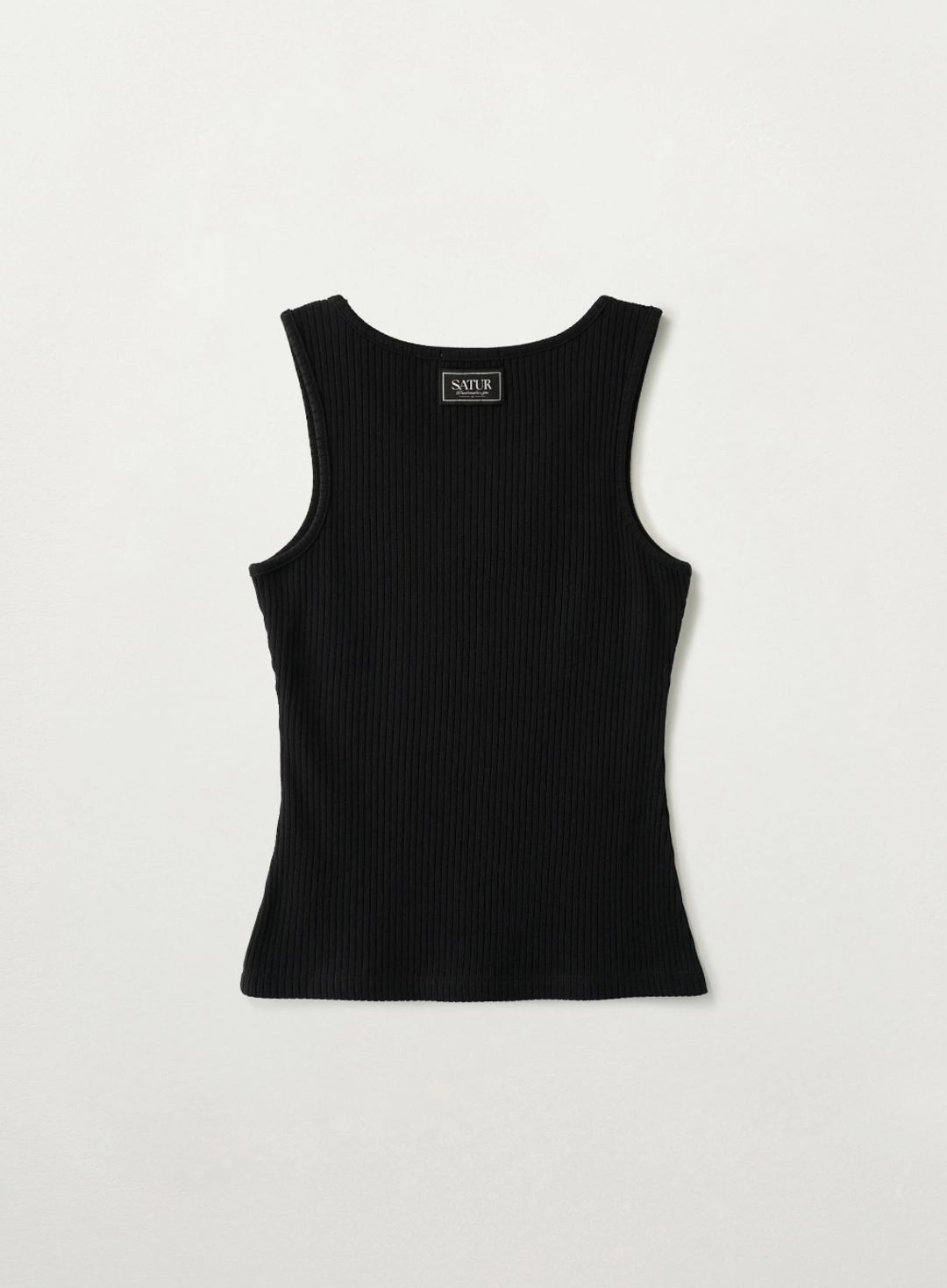 세터 [이민정 Pick] (W) Logo Ribbed Sleeveless - Black 상품 이미지 3