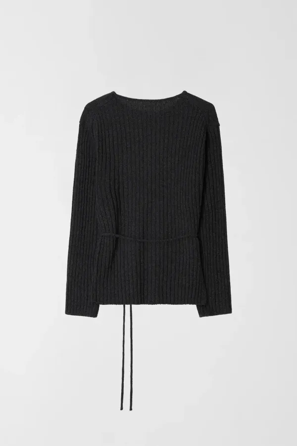 ORIGIN LINEN STRING KNIT_CHARCOAL_OE1C2MKN10CHL
