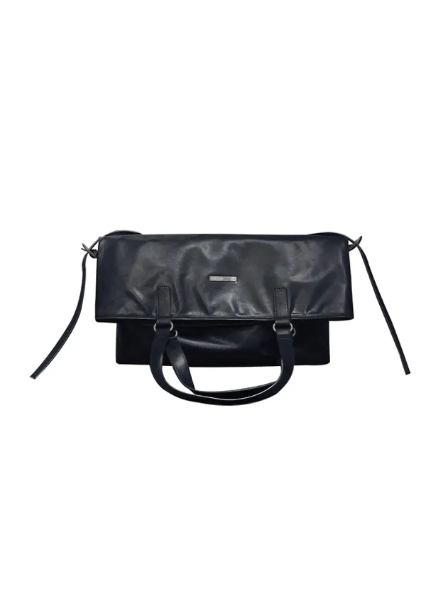 TWO-WAY FOLDING BAG, BLACK