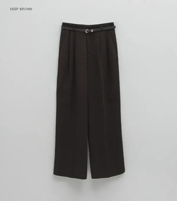 (Z-PT-5250)CLASSIC WIDE BELT SET PANTS S