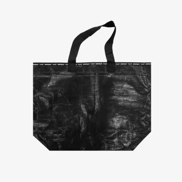BASIC SAFARI TARPAULIN SHOPPER BAG (BLACK)