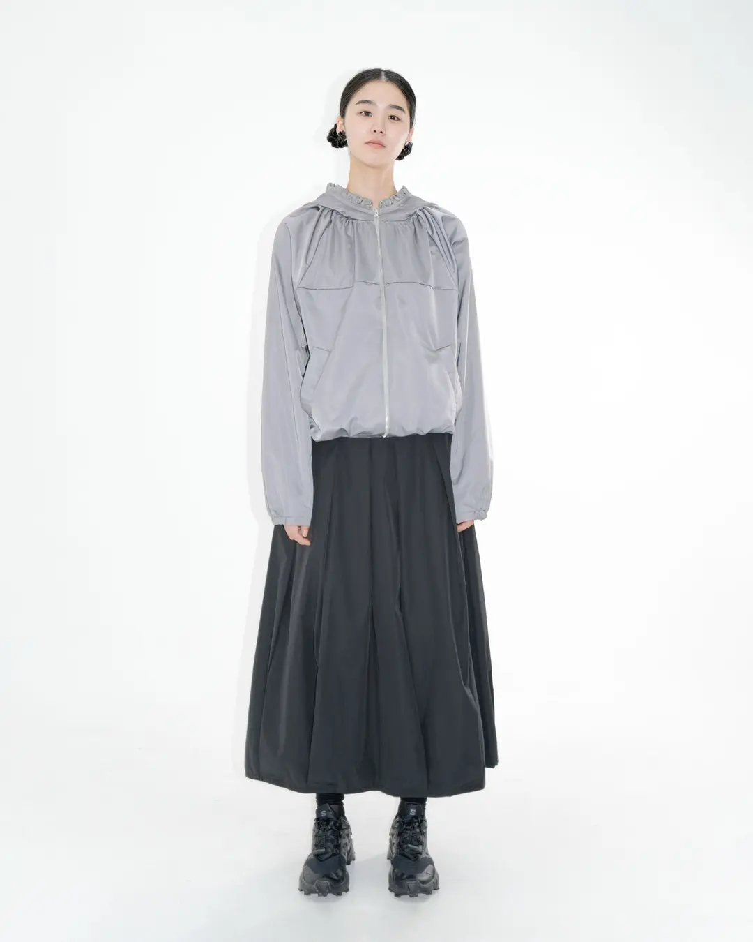 유노이아 wind frill hooded jacket 상품 이미지 2