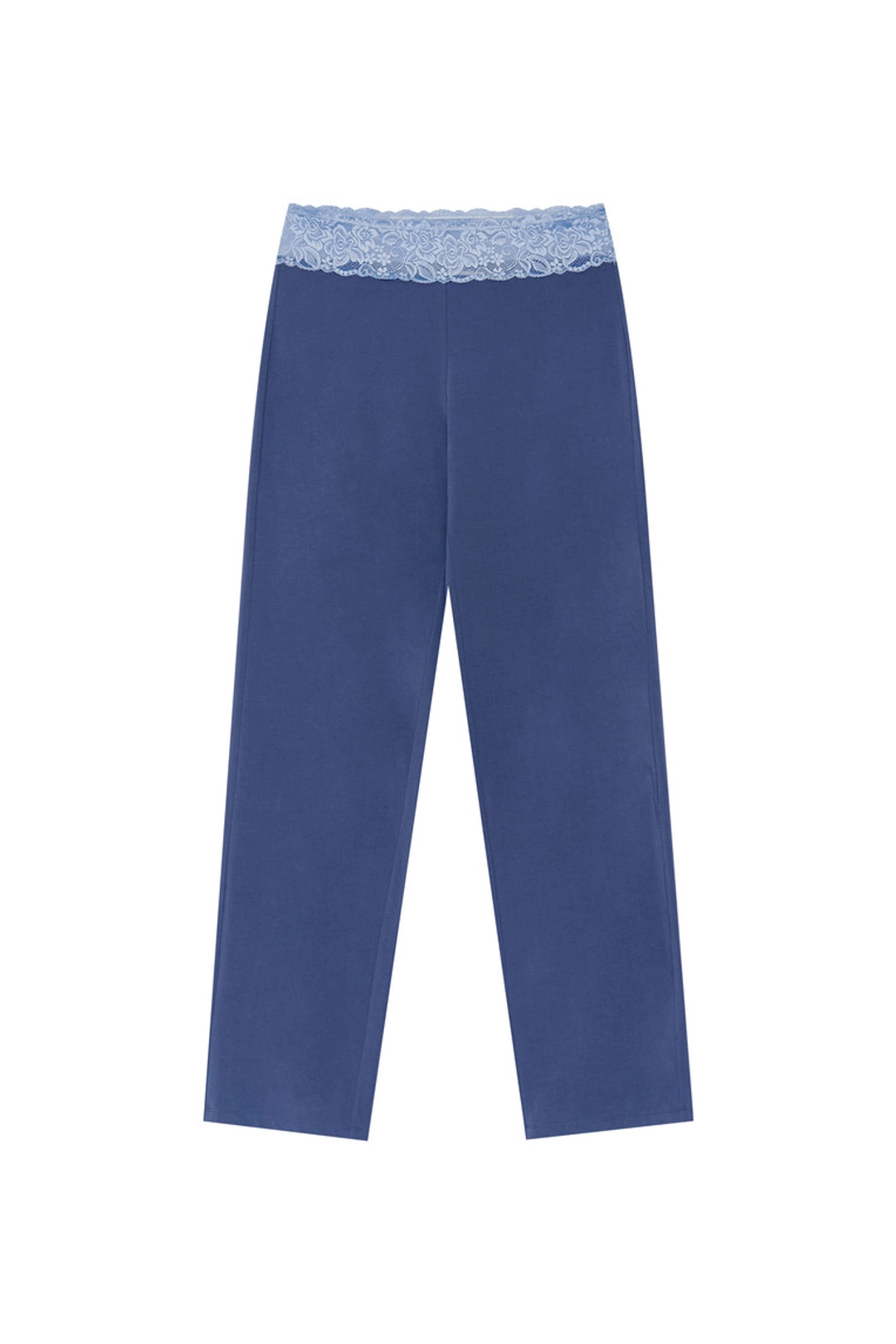 투머치택스 LACE POINT LOOSE-FIT PANTS (BLUE) 상품 이미지 1