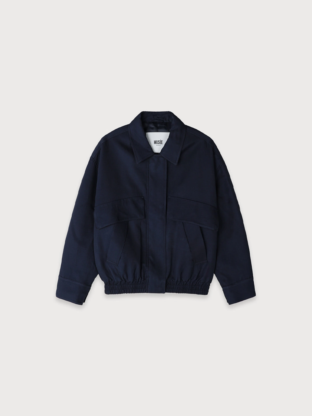 뮤제 [REFURB] FINALE Nylon Bomber Jacket_Navy 상품 이미지 1
