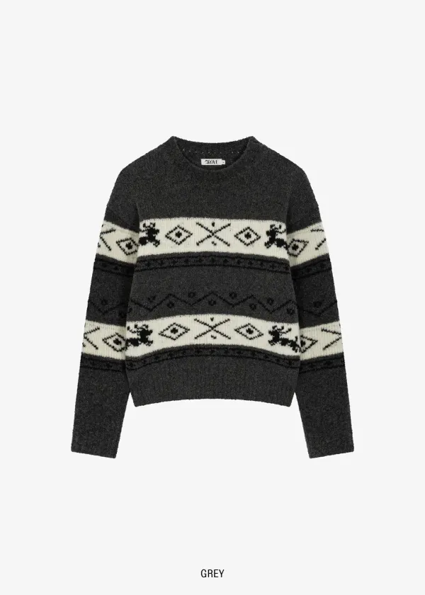 OSLO BOUCLE KNIT [3COLOR]