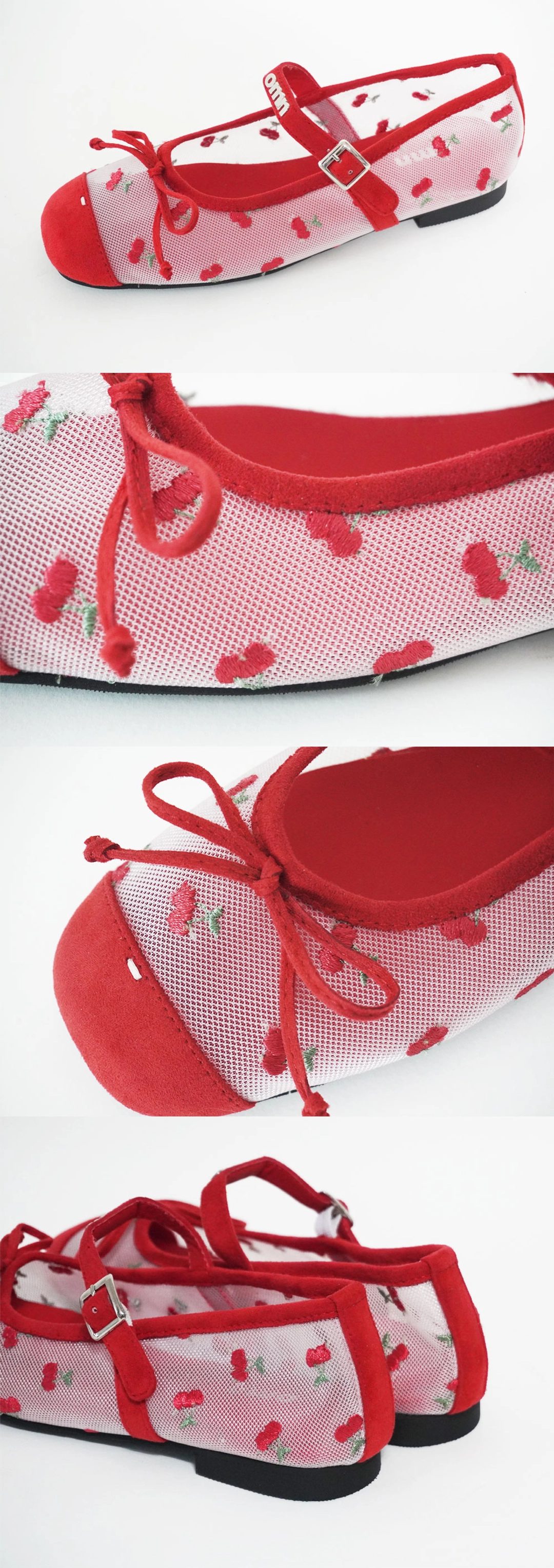 옴니포턴트 omn Mesh Flat Shoes _Cherry Red 상품 이미지 2