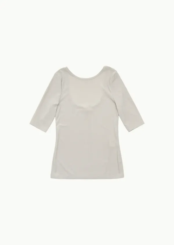 BACK CUT OUT T-SHIRT (2COLORS)
