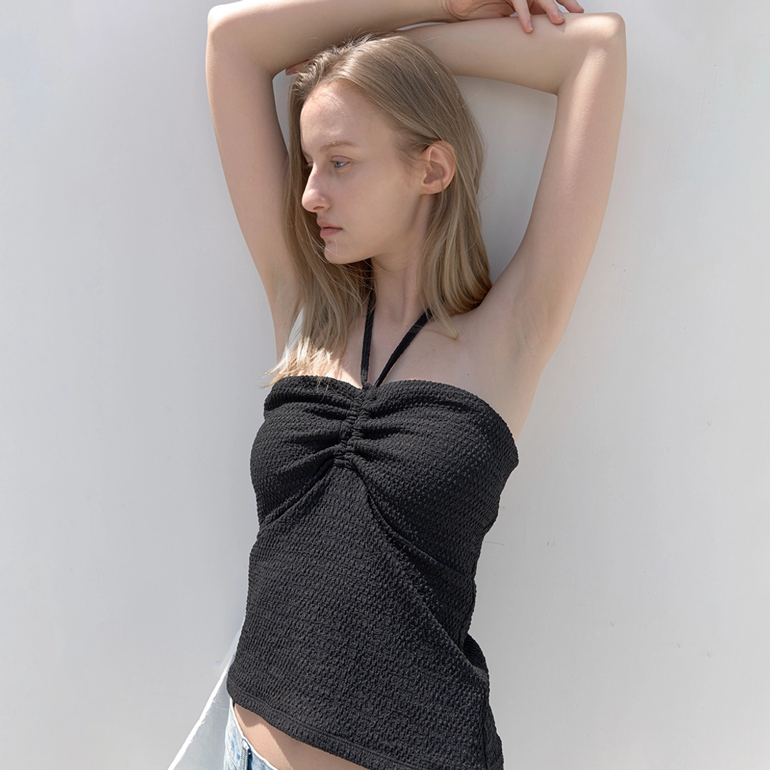 아뜰리에 나인 (SW-833)CREASE STRING SWIM TUBE TOP 상품 이미지 2