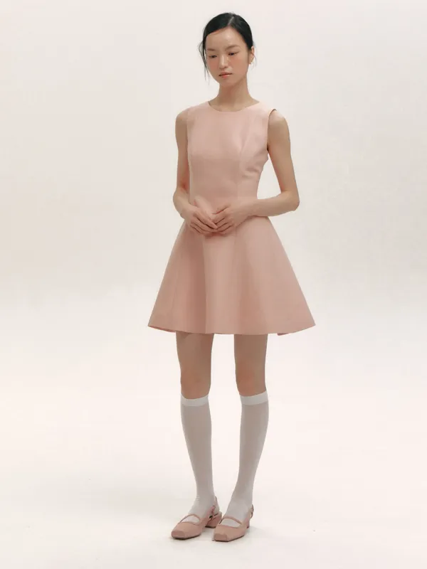 Bud Sleeveless Dress - Mini(WoolSilk)(2color)
