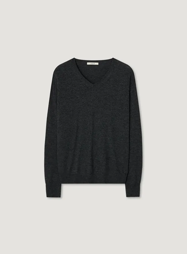 BANT V KNIT_CHARCOAL