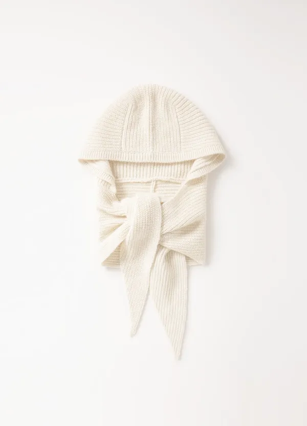Angora Hood Balaclava(Ivory)
