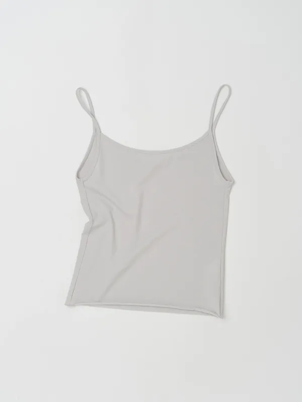 CLASSIC SLEEVELESS TOP IN MATT GREY