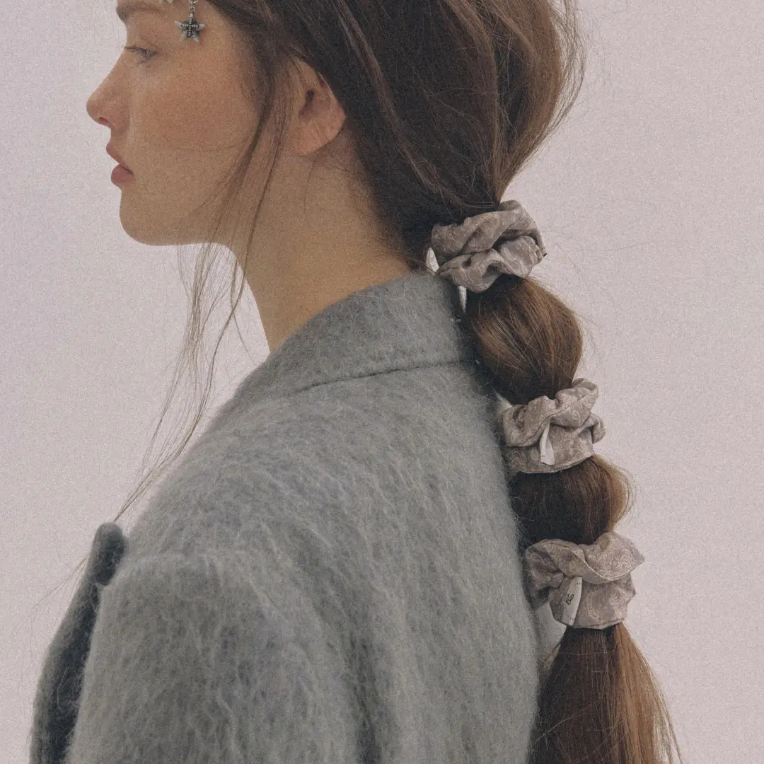 엔프프 belle scrunchie mini-beige 상품 이미지 2