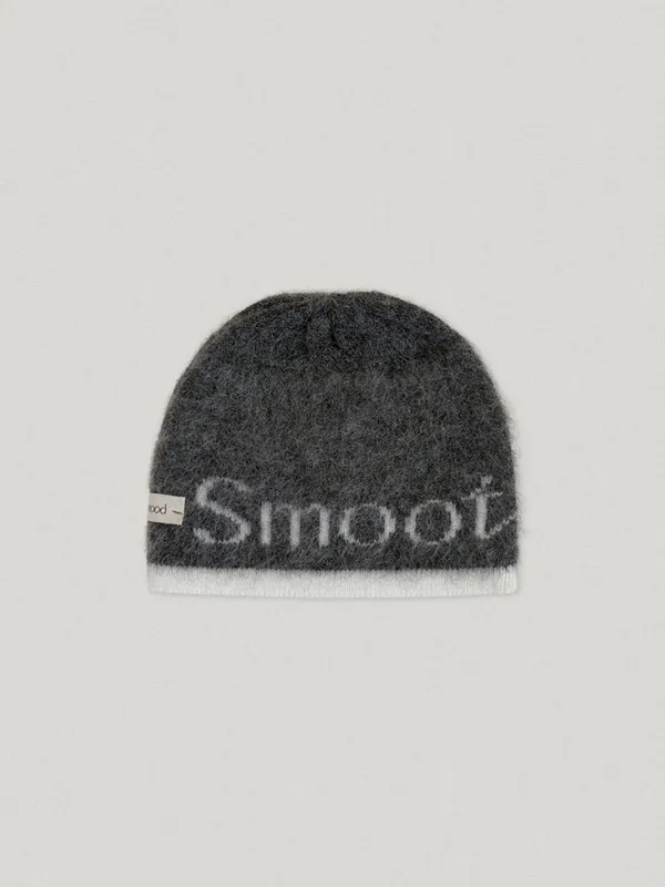 Roomie Logo Knit Hat Charcoal (4th)