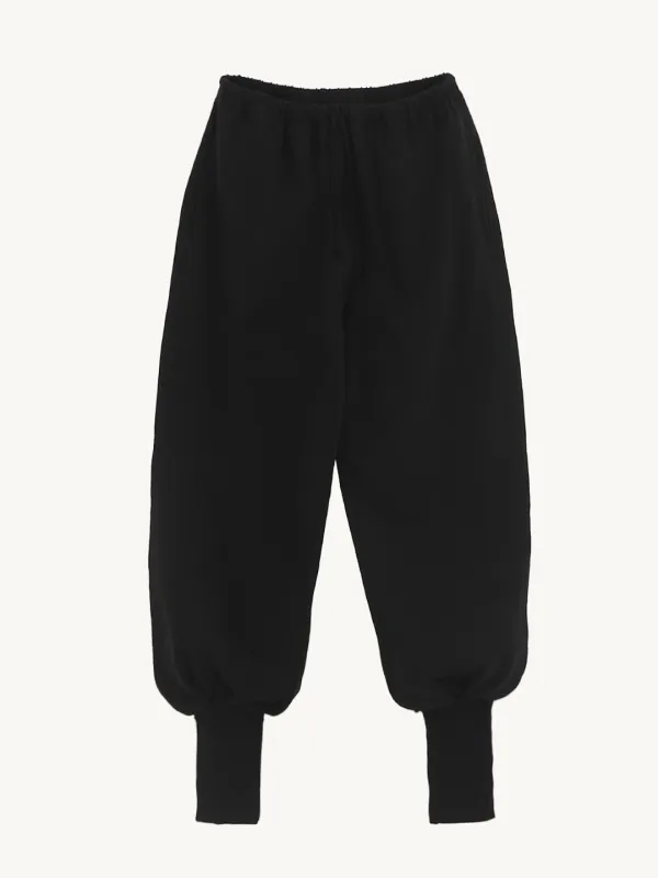Fold Jogger Pants, Black