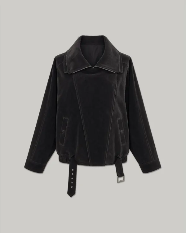 [Sold Out] Real Suede Jacket_Deep Brown