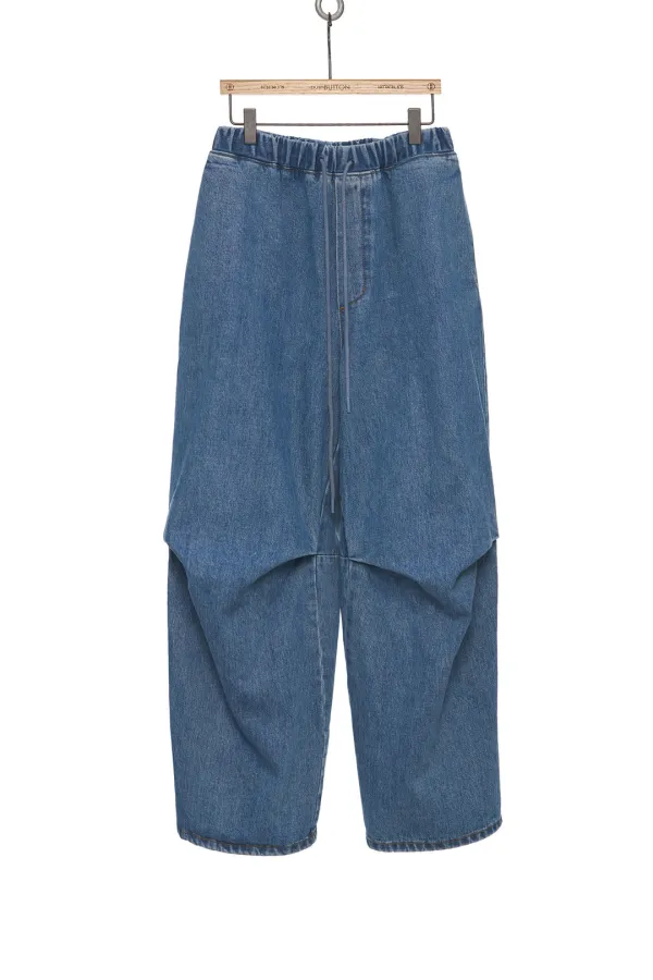SS25 BLUE RELAXED TUCKED JEANS