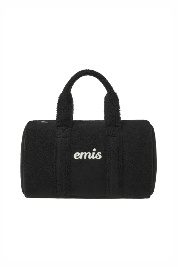 SHEARLING DUFFLE BAG-BLACK