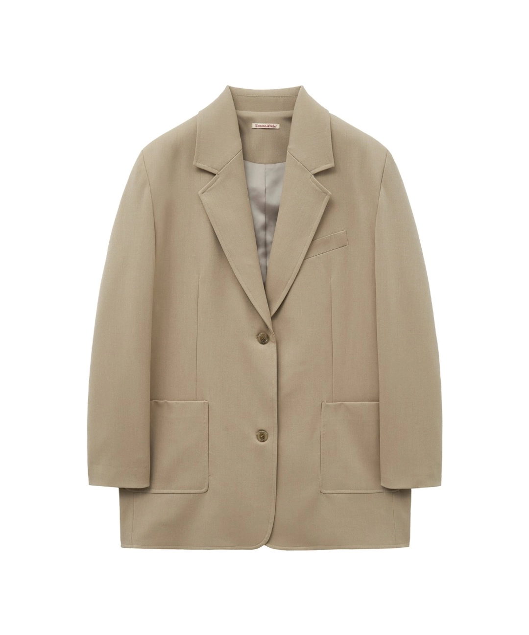 반원 아뜰리에 O3756 오버사이즈 블레이저_Beige 상품 이미지 3