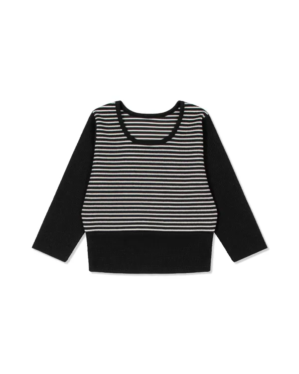 STRIPE VARIATION TOP (2color)