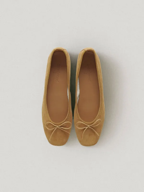 Cinnamon Bean Ballet Flat (Vibram Sole)