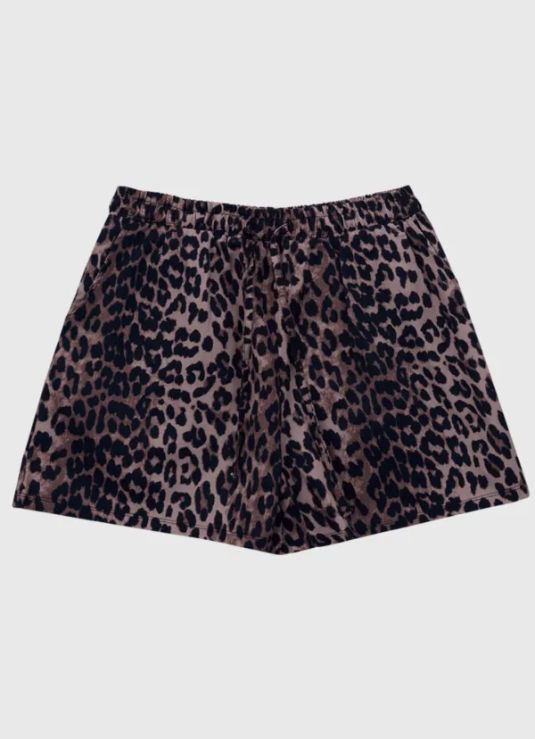 Leopard Banding Shorts