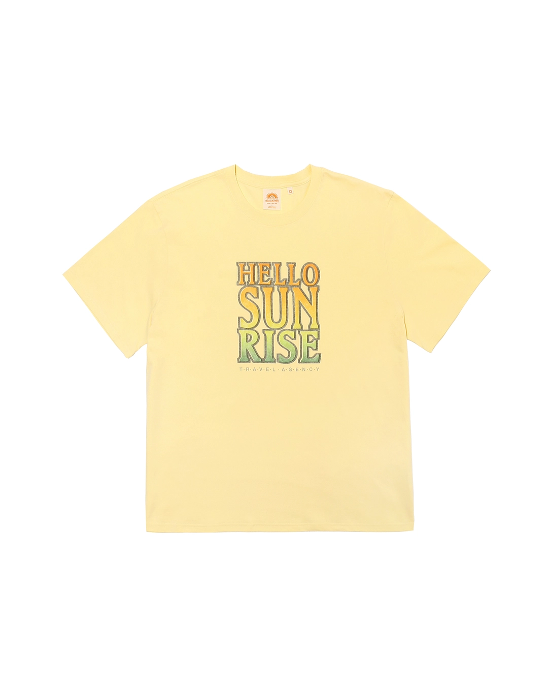 헬로선라이즈 Hello Sunrise Gradient Typo Tee_Light Yellow 상품 이미지 1