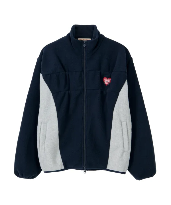 Eden Fleece Jacket-Navy