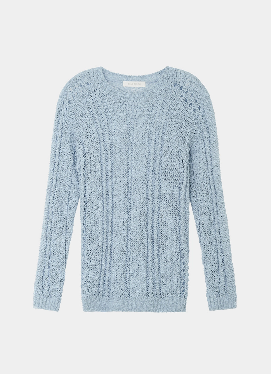 블루브릭 Knotted crew neck knit (sky blue) 상품 이미지 3