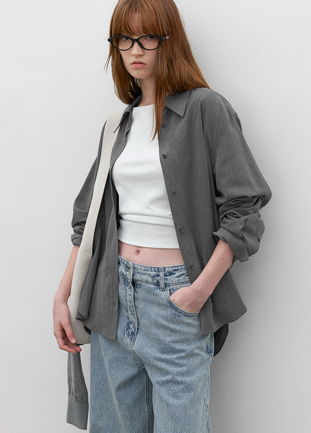 아뜰리에 나인 (BL-4403)LYODELL CREASE STANDARD SHIRT 상품 이미지 1