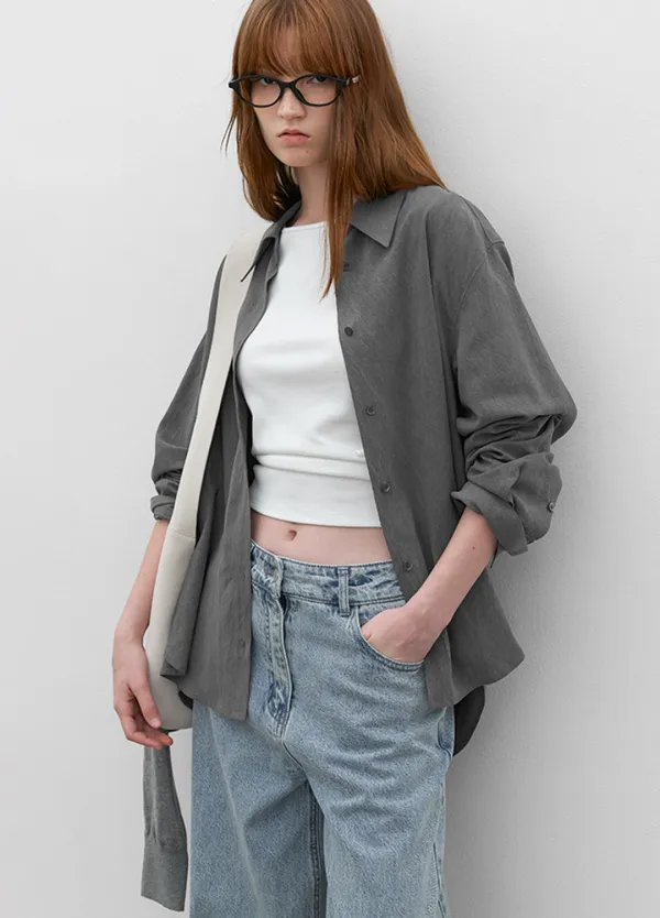 (BL-4403)LYODELL CREASE STANDARD SHIRT
