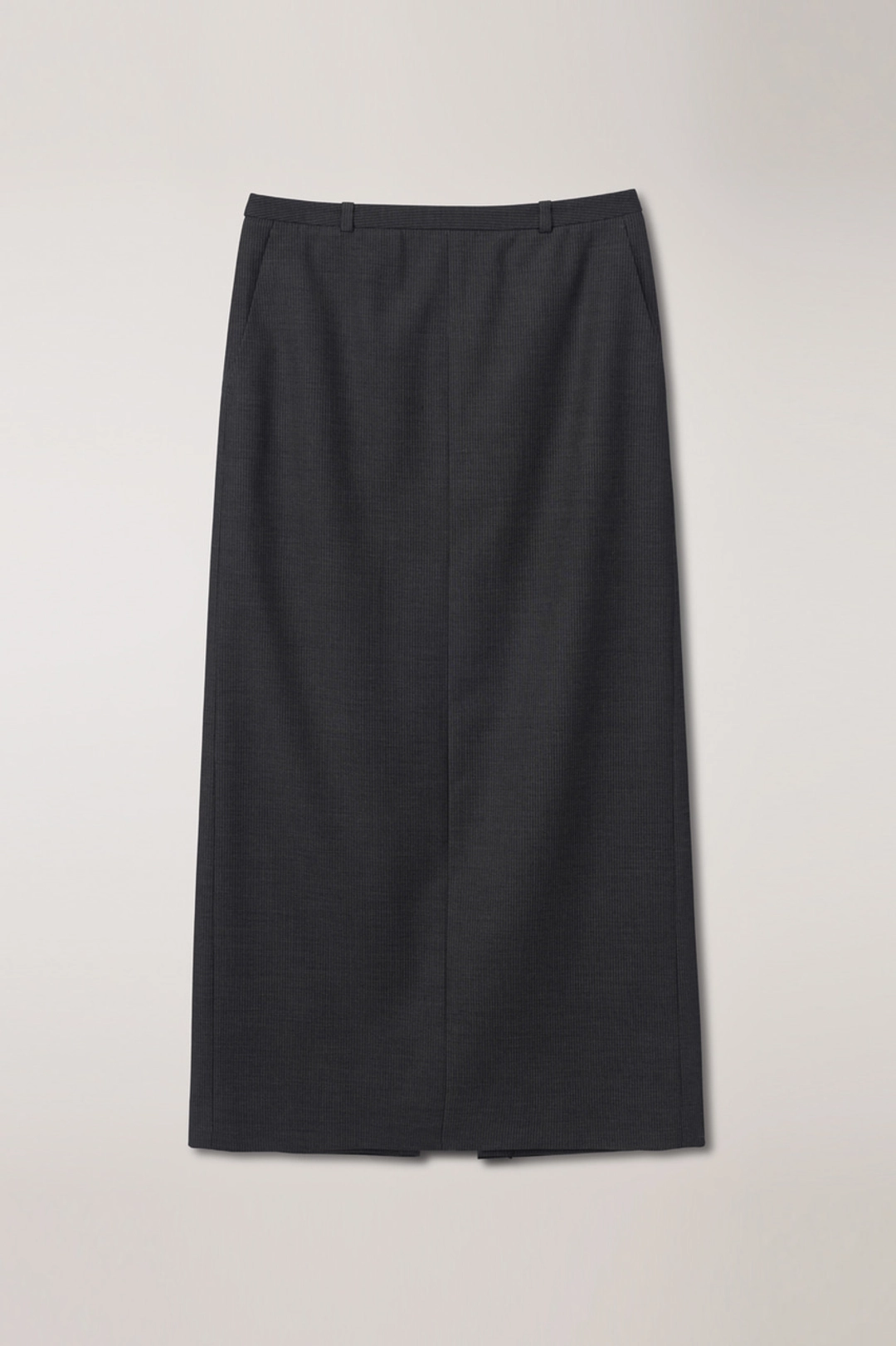 던스트 H-LINE STRIPED MAXI SKIRT GREY STRIPE_UDSK6A207G2 상품 이미지 1