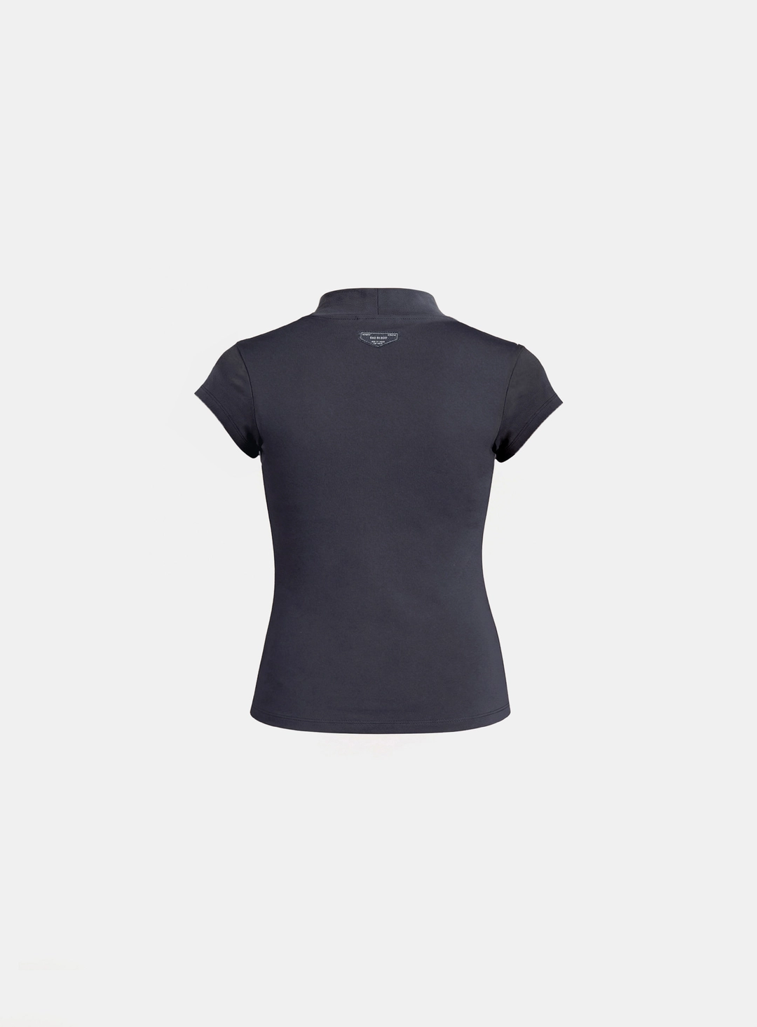배드블러드 [w-tee26-111] Everyday Mock-Neck Short Sleeve T-Shirt - Charcoal 상품 이미지 2
