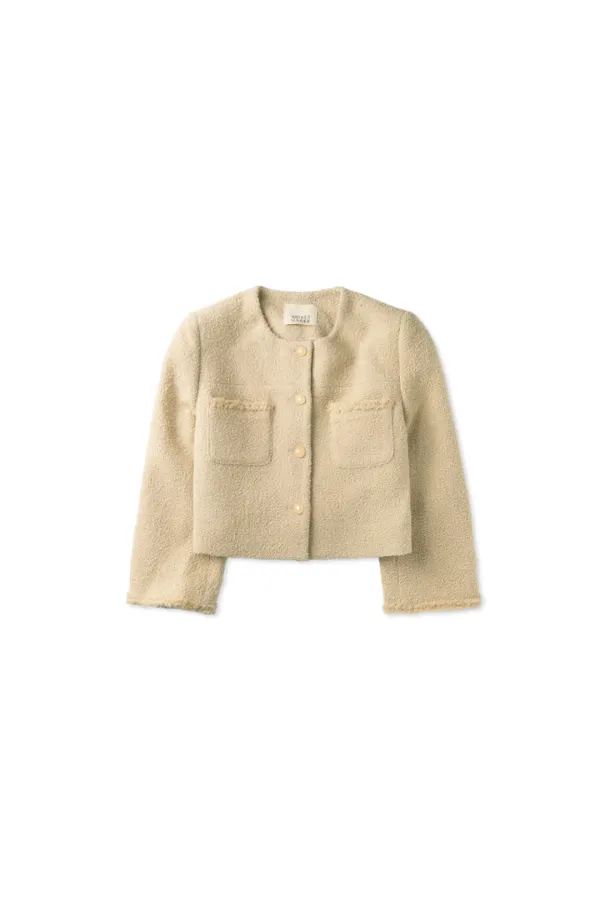 Poem tweed jacket_beige