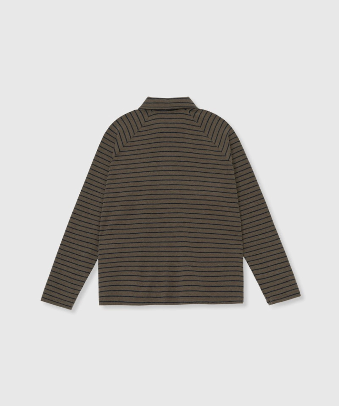 니히 Soft stripe pique tee (Khaki) 상품 이미지 1