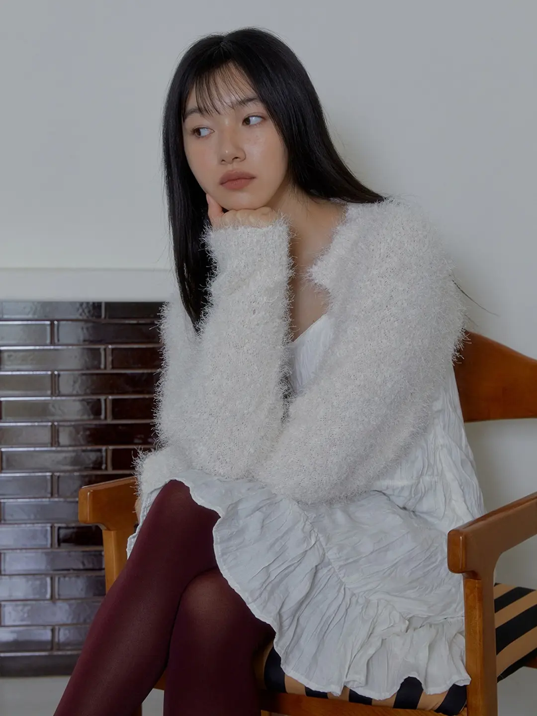 마가린핑거스 POM POM KNIT BOLERO (CREAM) 상품 이미지 2