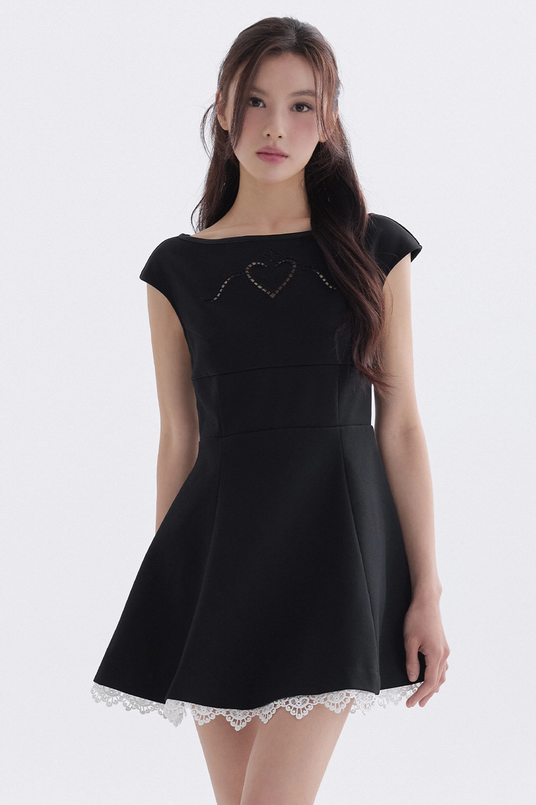 더티스 Romantic Cutwork Dress (Black) 상품 이미지 2