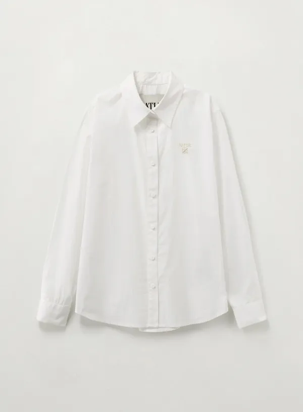[RIIZE\'s Pick] (W) Loren Apero Classic Shirt - White