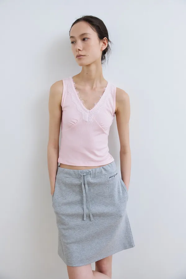 delphine lace v-neck top_cherry blossom