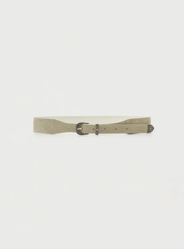 WESTERN SUEDE BELT
