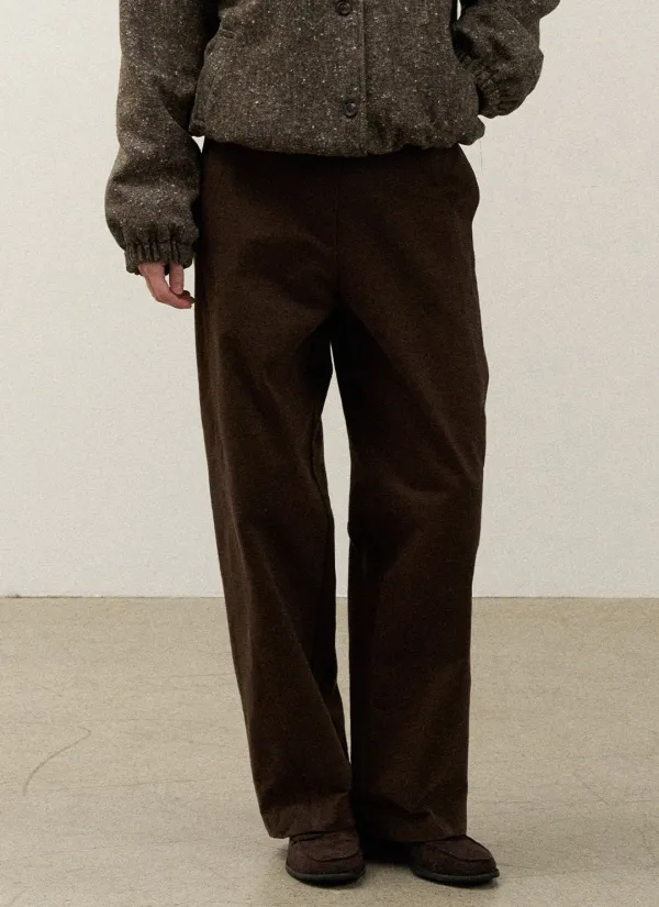Hamel Cotton Pants (Brown)
