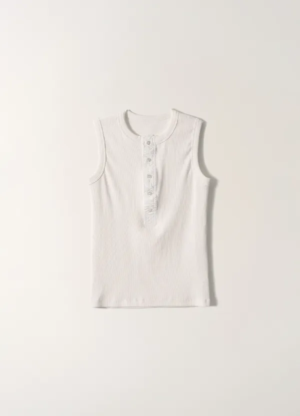 5TH / Tina henry neck sleeveless (White)