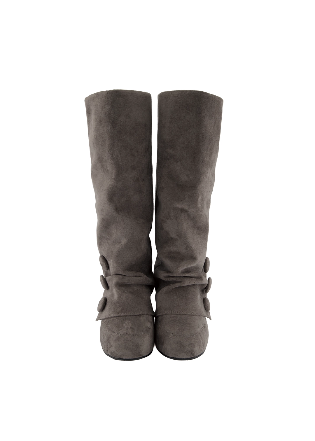 포어링 [PRE-ORDER] MOCHA BUTTON BOOTS [CHARCOAL] 상품 이미지 2